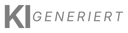 Kennzeichnung KI generiert – Langformat, Hell · Schrift grau